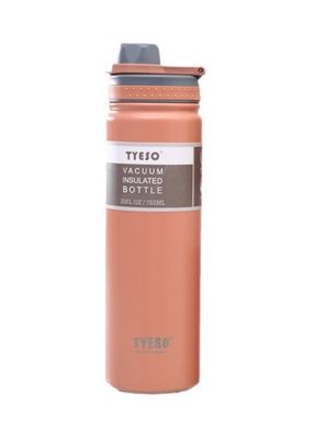 Термобутылка, термос Tyeso 530мл из нержавеющей стали для кофе, воды, pink
