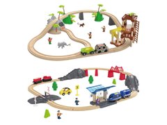 Детский игровой набор Деревянная железная дорога, PlayTive Junior New OVP world trip 60элементов