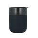 Кофейные чашки 295мл с крышками Cute Travel Mugs с защитным силиконовым чехлом Black