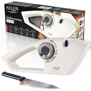 Точилка Adler AD 4530 5-етапна для ножів і ножиць, алмазна і керамічна, відновлює гостроту, для гладких і зубчастих ножів