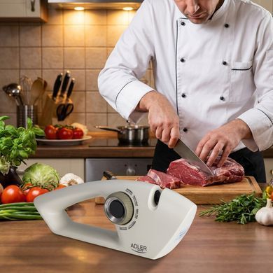 Точилка Adler AD 4530 5-этапная для ножей и ножниц, алмазная и керамическая, восстанавливает остроту, для гладких и зубчатых ножей
