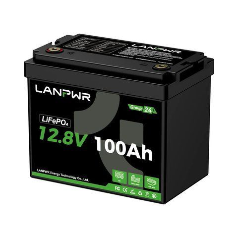 Аккумулятор LiFePO4 LANPWR 12.8V 100Ah 1280Wh G24 Mini