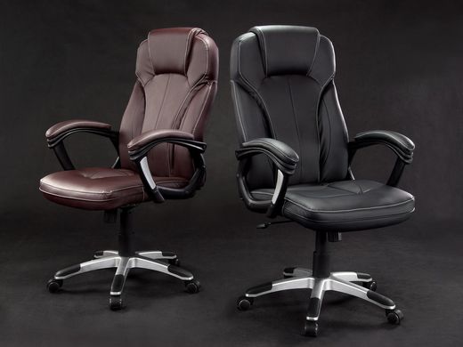 Кожаное офисное кресло Eago EG-222 коричневое