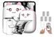 Портативний термопринтер Bambi Cat Mini printer Pink+5 рулонів термопаперу