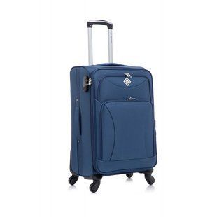 Чемодан Bonro Tourist 4 колеса (средний) синий