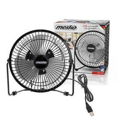 Настільний USB-вентилятор Mesko MS 7322 діаметр лопастей 15 см