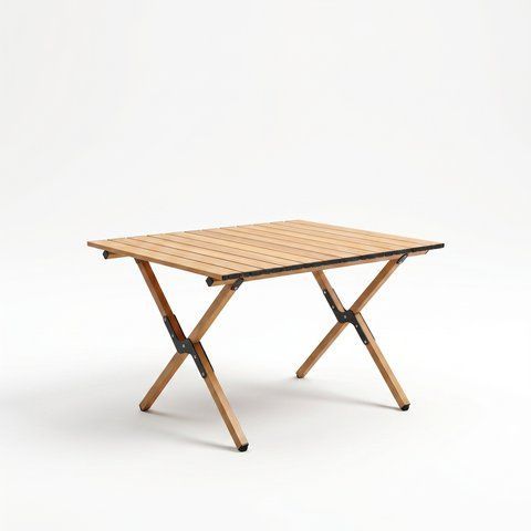 Раскладной стол SpringFun S 60&times;45&times;60см - кемпинговый портативный стол для туризма Металлический каркас 30кг