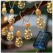 Уличный и домашний LED светильник на солнечной батарее 8 м, 20 ламп, 200 LED, Solar, для сада, вечеринки, балкона