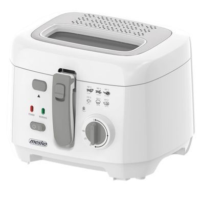 Фритюрница Mesko MS 4908 G, 2,5 л, 1800 Вт, регулировка температуры, съемный контейнер для масла