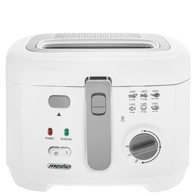 Фритюрница Mesko MS 4908 G, 2,5 л, 1800 Вт, регулировка температуры, съемный контейнер для масла