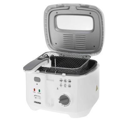 Фритюрница Mesko MS 4908 G, 2,5 л, 1800 Вт, регулировка температуры, съемный контейнер для масла