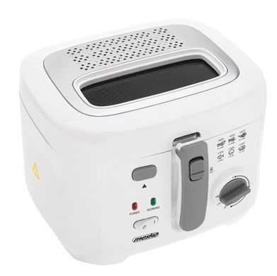 Фритюрница Mesko MS 4908 G, 2,5 л, 1800 Вт, регулировка температуры, съемный контейнер для масла