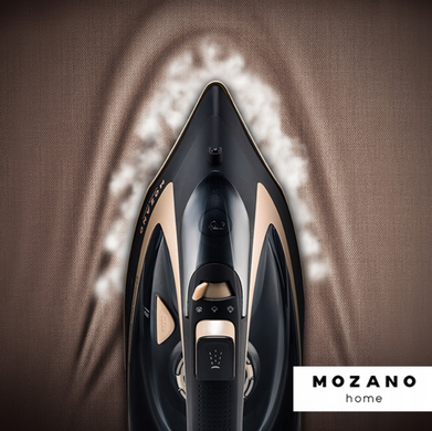 Беспроводной утюг Mozano Ultimate Smooth 2600 Вт с функцией самоочистки Gold