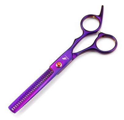 Набір перукарських ножиць та інструментів для Barbershop 7ел violet