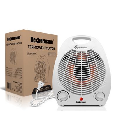 Тепловентилятор обігрівач Heckermann 2в1 2000 Вт