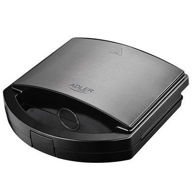 Контактний електричний гриль Adler AD 3068 1000 Вт, антипригарне покриття, компактний, вертикальне зберігання