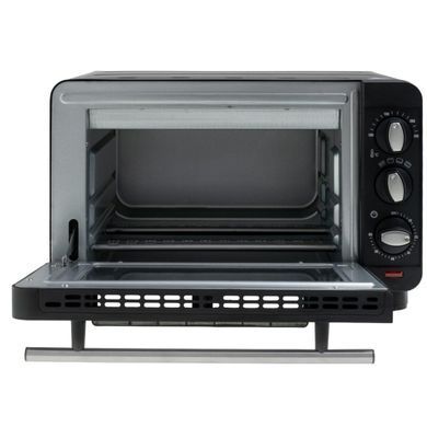 Електрична міні-духовка Adler AD 6029, 14 л, 1200 Вт, 100&ndash;230 &deg;C, таймер 60 хв, 3 режими, чорна