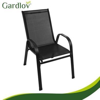 Набор балконной мебели Gardlov 27568 стол и 2 стула черный садовый комплект