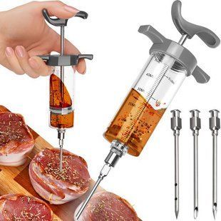 Кулінарний інжектор для маринаду RUHHY 23055, 50 мл, 3 голки