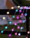Розумна світлодіодна музична гірлянда 100LED, 10 м, кольорові RGB кульки з USB живленням та дистанційним керуванням
