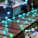 Розумна світлодіодна музична гірлянда 100LED, 10 м, кольорові RGB кульки з USB живленням та дистанційним керуванням