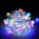 Розумна світлодіодна музична гірлянда 100LED, 10 м, кольорові RGB кульки з USB живленням та дистанційним керуванням