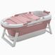 Силиконовая складная ванна Perfectlife 631191/BL141-01 Розовая