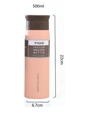 Термос Tyeso 500 мл с нержавеющей стали розовый