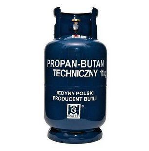 Бытовой газовый баллон пропан-бутан 11кг 27л