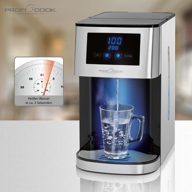 Дозатор гарячої води ProfiCook нержавіюча сталь / чорний PC-HWS 1145