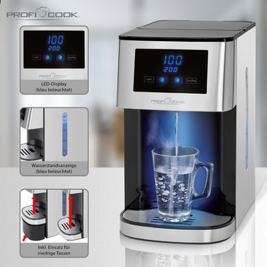 Дозатор гарячої води ProfiCook нержавіюча сталь / чорний PC-HWS 1145