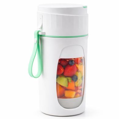 Портативный фитнес-блендер Portable Juicer HP-890 (500 мл) Мятный, USB, аккумуляторный, мини блендер для смузи и коктейлей