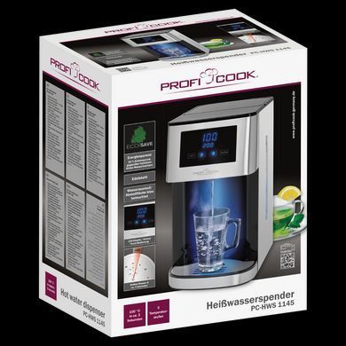 Дозатор гарячої води ProfiCook нержавіюча сталь / чорний PC-HWS 1145