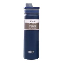 Термопляшка, термос Tyeso 750мл із нержавіючої сталі для кави, води, blue