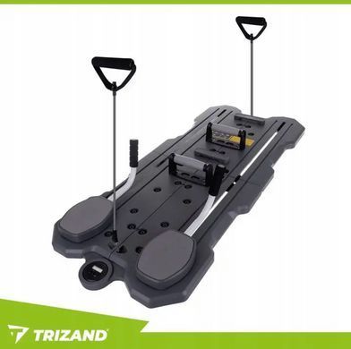 Доска для пилатеса и фитнеса Trizand 26343 с ЖК-счетчиком, эспандерами и ковриком EVA, складная