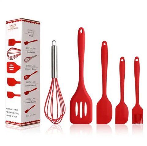 Набор кухонных принадлежностей kitchenWare 5 предметов, red