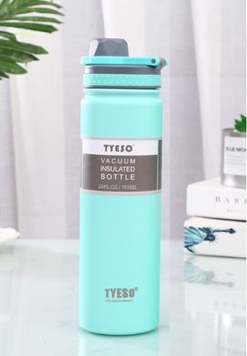 Термобутылка, термос Tyeso 750мл из нержавеющей стали для кофе, воды, pearl