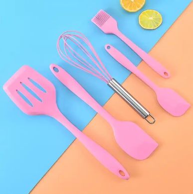 Набор кухонных принадлежностей kitchenWare 5 предметов, pink