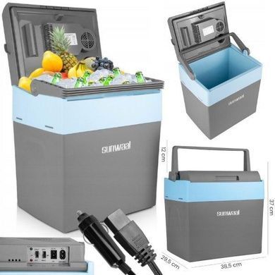 Автомобильный холодильник Maltec Sunwaal MasterCold-30L 30 л 12-230 В с функцией охлаждения и подогрева серо-синий