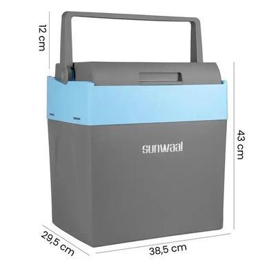 Автомобильный холодильник Maltec Sunwaal MasterCold-30L 30 л 12-230 В с функцией охлаждения и подогрева серо-синий