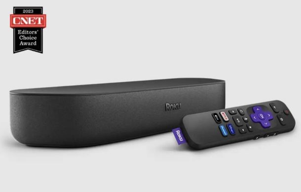 Саундбар Roku з вбудованою смарт приставкою - Streambar 9102 - сматрTV, Apple TV, Bluetooth, WiFi, YouTube, Netflix