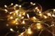 Светодиодная гирлянда Ночник нить Капля росы силикон 2м 20led батарейки АА