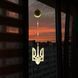 Светодиодная гирлянда фигурка Украинский Тризуб 10лед на батарейках 3ААА и присоске на окно или стену