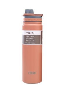 Термобутылка, термос Tyeso 750мл из нержавеющей стали для кофе, воды, pink