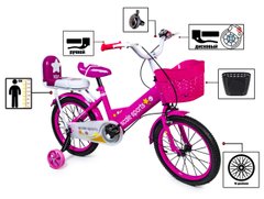 Велосипед 16 "Scale Sports" Розовый T15, Ручной и Дисковый Тормоз оптом
