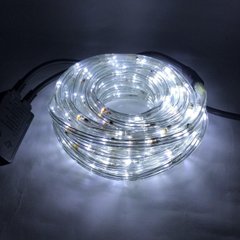 Светодиодная уличная гирлянда шланг Дюрлайт LTL10 метров White, 180 Ламп, 8 режимов
