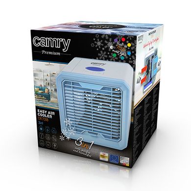 Портативный охладитель воздуха Camry 7318 3в1 (охлаждает, очищает и увлажняет) - LED 7 цветов, 50Вт