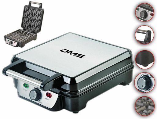 Вафельниця для бельгійських вафель DMS WM 4S 1100w