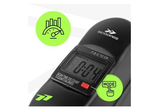 Мини велотренажер Scoopes BodySpin Plus 114927 педальный ротор для рук и ног с дисплеем