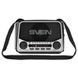Радиоприемник портативный SVEN SRP-525 Grey FM/AM/SW, радио с USB, microSD, аккумулятором, фонариком и питанием 220 В